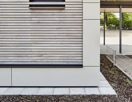 Detailansicht Holzfassade 