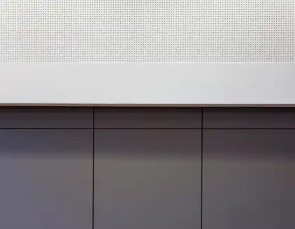 Detailansischt des Akkustiksegels