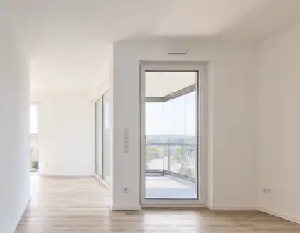 Parkquartier Ansicht leere Wohnräume