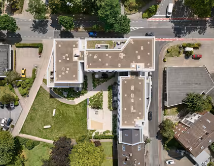 Parkquartier Ansicht von oben