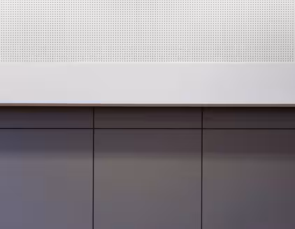 Detailansischt des Akkustiksegels