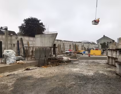 Baustelle Keller Ausgrabungen