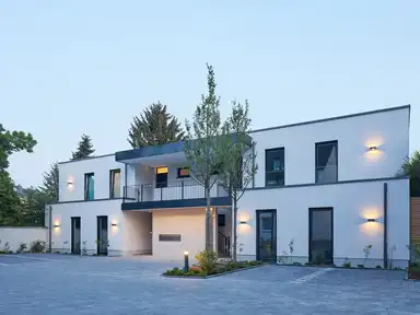 Haus Sicht aus Innenhof