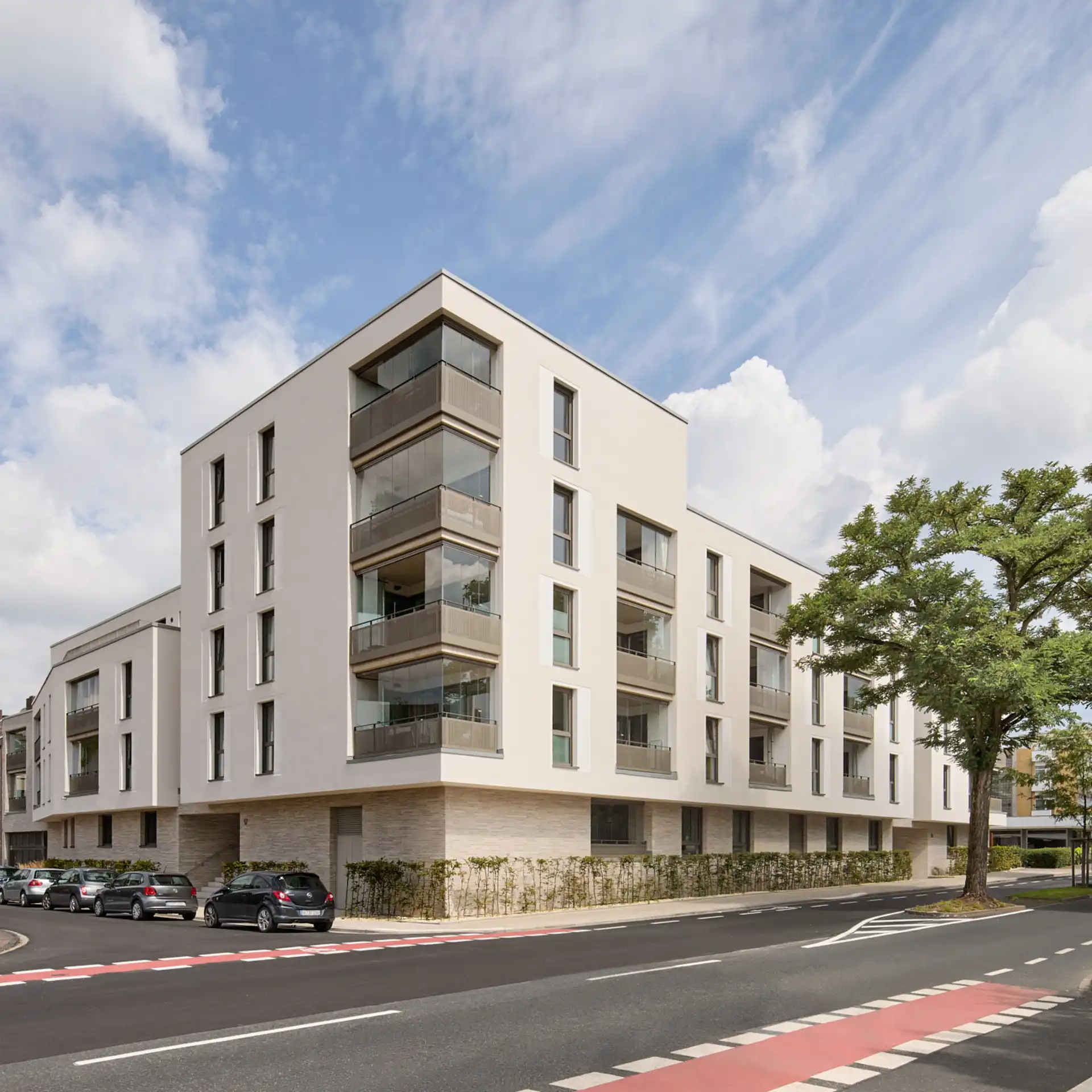 Parkquartier Gebäudefassade